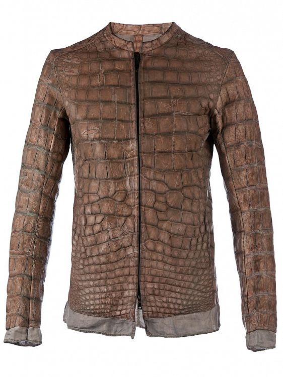 Куртка из крокодила мужская